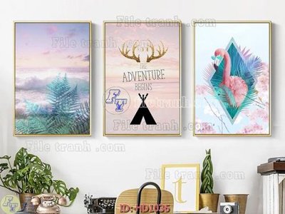 File tranh File tranh hiện đại HD1036 (bản gốc) in lụa 3D