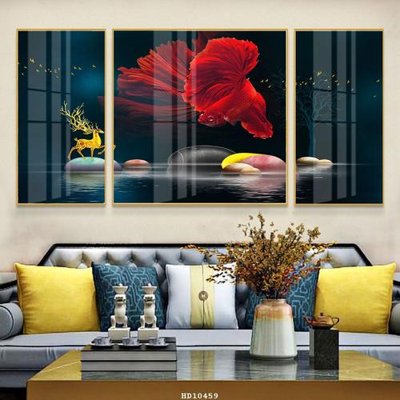 File tranh trang trí File tranh hiện đại pha lê gương HD10459 (tải file gốc)