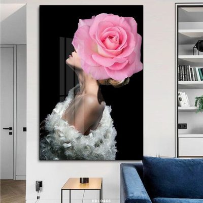 File gốc File tranh hiện đại pha lê gương HD10466 (in lụa) chi tiết cao