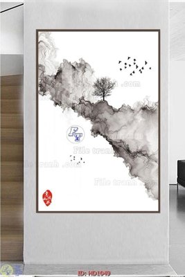 File gốc File tranh hiện đại HD1049 (in mica) cắt laser