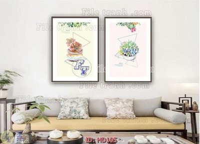 File gốc File tranh hiện đại HD105 (in ấn) không giới hạn