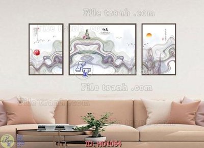 File tranh File tranh hiện đại HD1054 (bản gốc) treo quán cafe