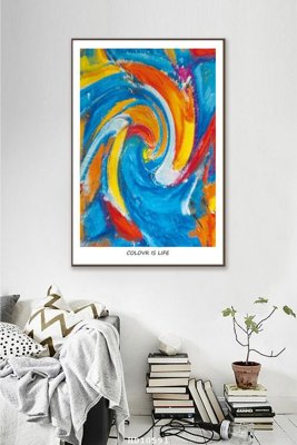 File tranh File tranh treo hiện đại HD10591 (ảnh gốc) in trần nhà