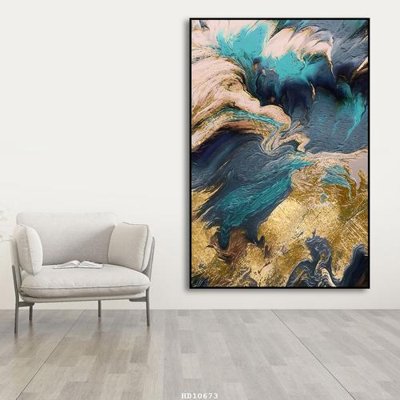 File in trần File tranh treo hiện đại HD10673 (bản gốc) hoa văn