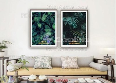 File gốc File tranh hiện đại HD109 (in lụa) tranh phong thủy