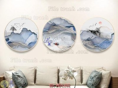 File gốc File tranh hiện đại HD1102 (vector) cho in ấn