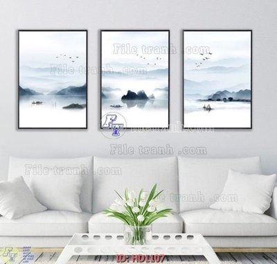 File gốc File tranh hiện đại HD1107 (cho in ấn) độc quyền