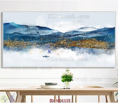 File gốc File tranh hiện đại HD1115 (in lụa) cao cấp
