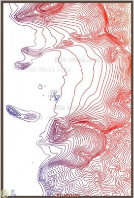 File gốc File tranh hiện đại HD1168 (in lụa) họa tiết 3D