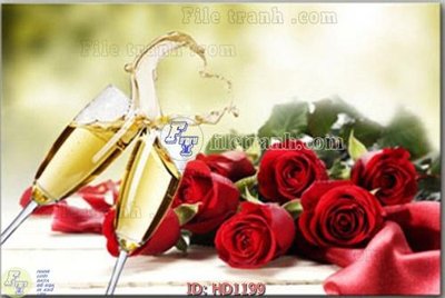 File ảnh File tranh hiện đại HD1199 (gốc) cho trang trí nhà hàng