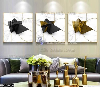 File tranh gốc PSD File tranh hiện đại pha lê gương HD12014 còn nguyên layer