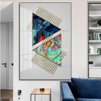 File gốc File tranh hiện đại pha lê gương HD12034 (cho in 3D) độc đáo