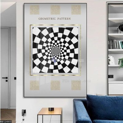 File gốc File tranh hiện đại pha lê gương HD12083 (in ấn) màu sắc trung thực