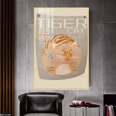 File in lụa File tranh hiện đại pha lê gương HD12108 (phong cảnh) File tranh hiện đại pha lê gương HD12108