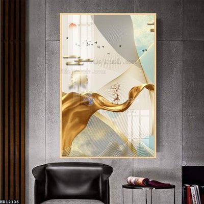 Download file gốc File tranh hiện đại pha lê gương HD12136 (in mica) trong suốt