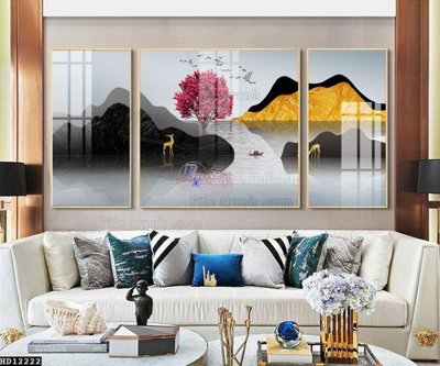 File gốc File tranh hiện đại pha lê gương HD12222 (dành cho quảng cáo)