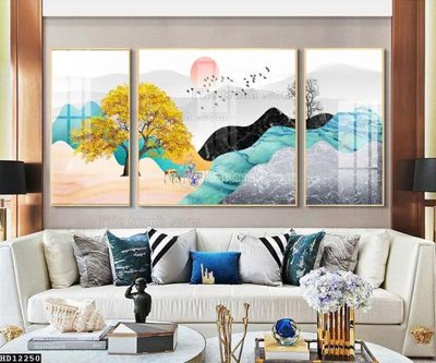 File gốc File tranh hiện đại pha lê gương HD12250 (phong cách) châu Âu