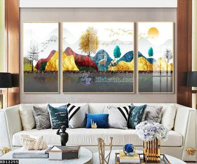 File gốc File tranh hiện đại pha lê gương HD12255 cho in ấn và thiết kế