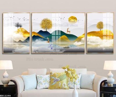 File gốc File tranh hiện đại pha lê gương HD12298 (chủ đề hiện đại) trang trí