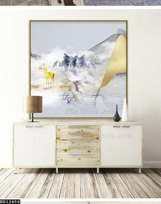 Download file gốc File tranh hiện đại pha lê gương HD12458 (in mica) 3D