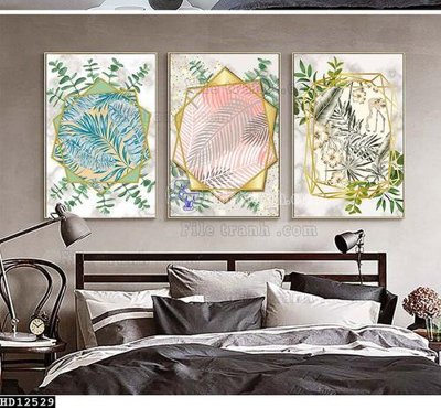 File gốc File tranh hiện đại pha lê gương HD12529 (trang trí) cho phòng khách