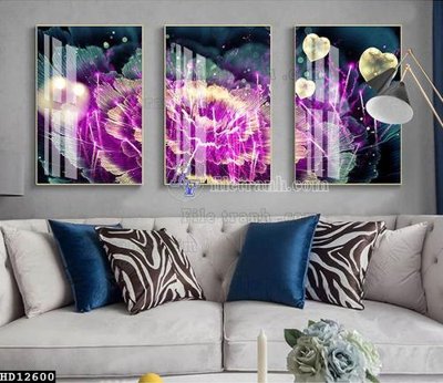 File tranh File tranh hiện đại pha lê gương HD12600 (gốc) phong cách tối giản