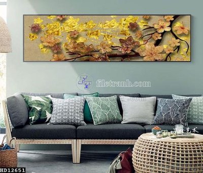 File gốc File tranh hiện đại pha lê gương HD12651 (in mica) làm bảng hiệu