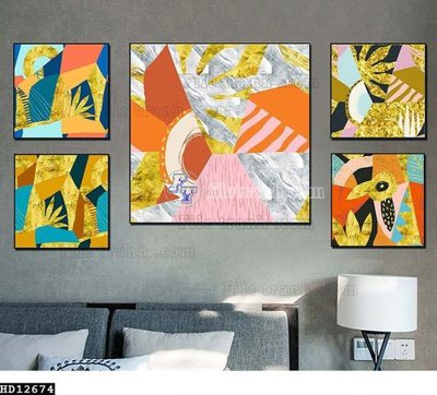 File tranh in trần File tranh hiện đại pha lê gương HD12674 (ảnh gốc siêu nét)