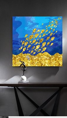 File tranh gốc PSD File tranh hiện đại pha lê gương HD12677 còn nguyên layer