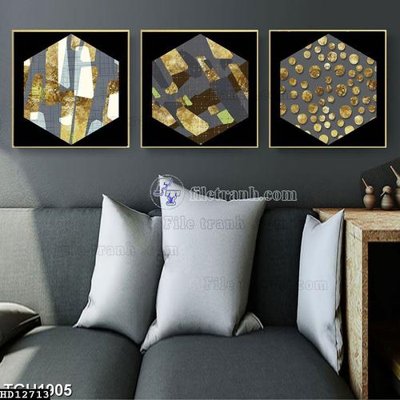 File tranh File tranh hiện đại pha lê gương HD12713 (bản gốc) treo phòng ăn