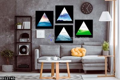 File in lụa File tranh hiện đại pha lê gương HD12745 (chất lượng cao) File tranh hiện đại pha lê gương HD12745