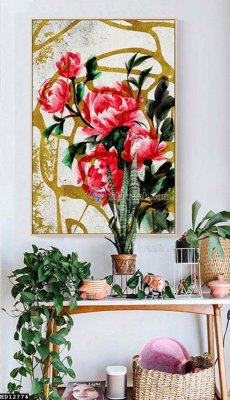 File in trần File tranh hiện đại pha lê gương HD12774 (bản gốc) mây trời