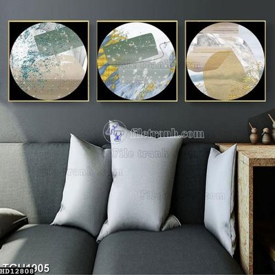 File gốc File tranh hiện đại pha lê gương HD12808 (ảnh chi tiết) để in trần