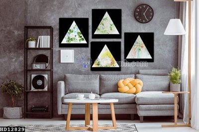 File tranh in tráng gương File tranh hiện đại pha lê gương HD12829 (siêu nét)