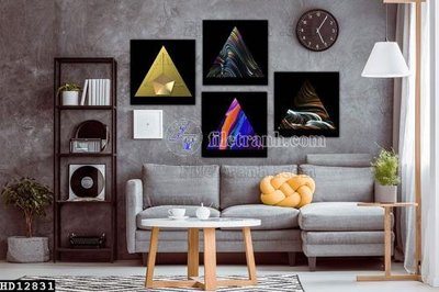 Tải file File tranh hiện đại pha lê gương HD12831 (PSD) cho in tranh 3D