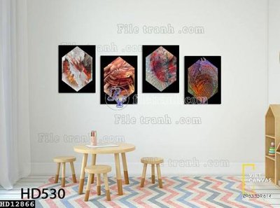 File gốc File tranh hiện đại pha lê gương HD12866 (chuẩn màu) cho in offset