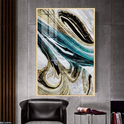 File tranh File tranh hiện đại pha lê gương HD12895 (gốc) chủ đề thành phố