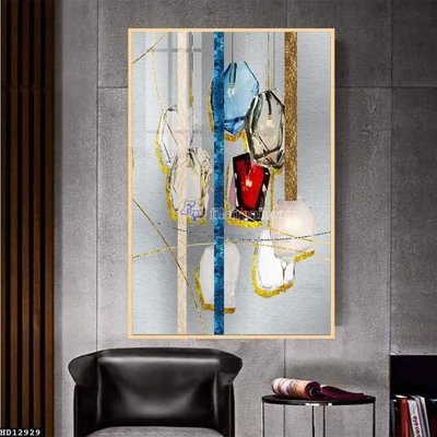 Tải file PSD File tranh hiện đại pha lê gương HD12929 (nguyên layer) để in