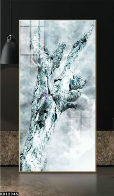 File tranh File tranh hiện đại pha lê gương HD12945 (gốc) in vải canvas
