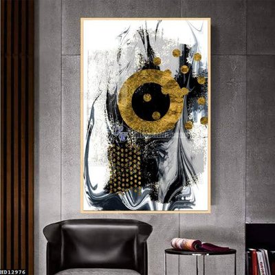 Hình ảnh file gốc in trần nhà File tranh hiện đại pha lê gương HD12976