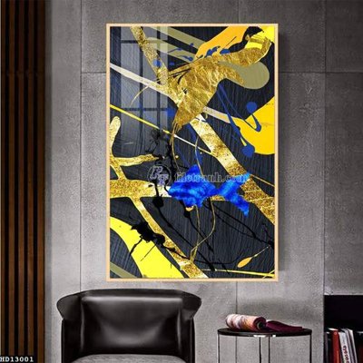 File in trần File tranh hiện đại pha lê gương HD13001 (bản gốc) mây trời