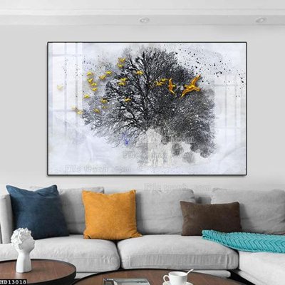 File tranh gốc File tranh hiện đại pha lê gương HD13018 (bản quyền) độc đáo