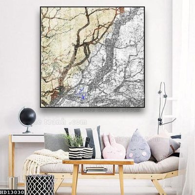 Hình ảnh file gốc File tranh hiện đại pha lê gương HD13030 cho in UV