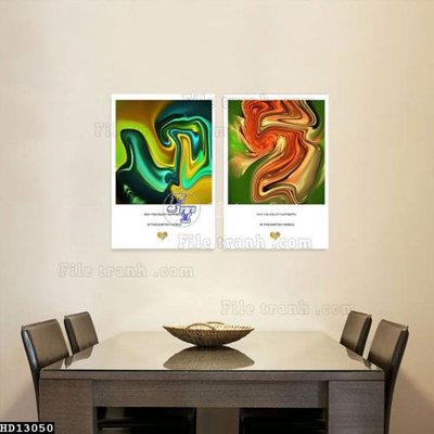 File ảnh File tranh hiện đại pha lê gương HD13050 (gốc) in PP, decal