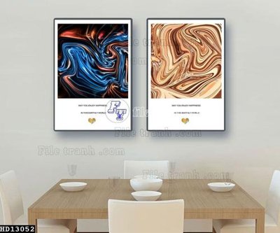 File tranh File tranh hiện đại pha lê gương HD13052 (gốc) phong cách tối giản