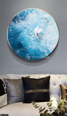 File tranh in trần 3D File tranh hiện đại pha lê gương HD13087 (ảnh gốc)