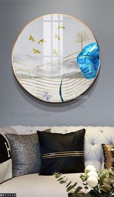 File gốc in tráng gương File tranh hiện đại pha lê gương HD13132 chi tiết