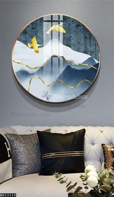 File gốc File tranh hiện đại pha lê gương HD13133 (vector) cho in ấn