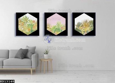 File gốc File tranh hiện đại pha lê gương HD13148 (ảnh chi tiết) để in trần