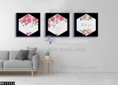 Hình ảnh file gốc File tranh hiện đại pha lê gương HD13152 cho in UV